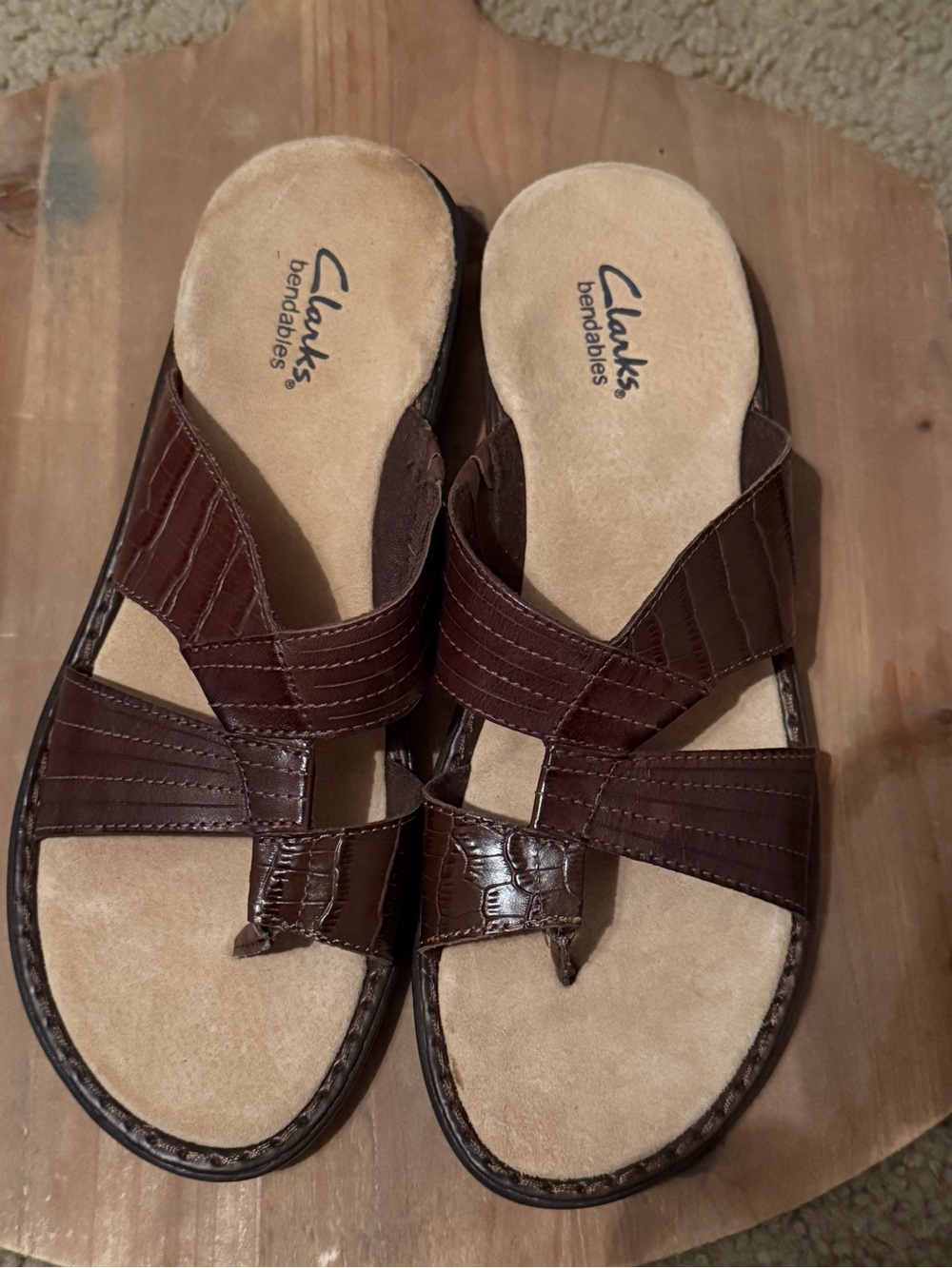 Clarks Bendables Women's Brown Sandals